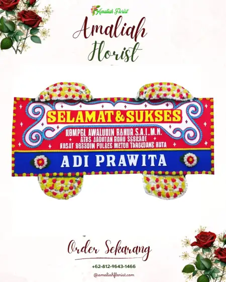 Papan Bunga Ucapan Selamat Molinow